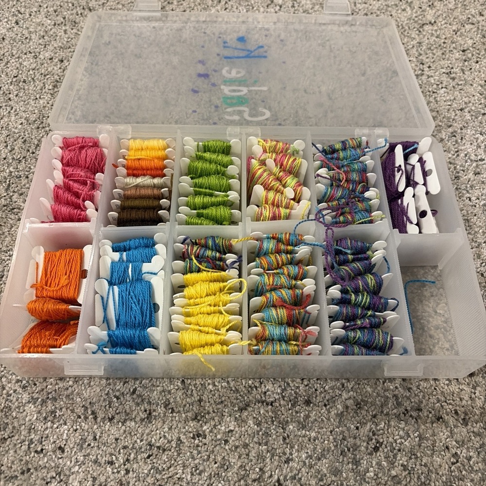 Embroidery Floss & Bracelet String Thread with Organizer Storage Box*